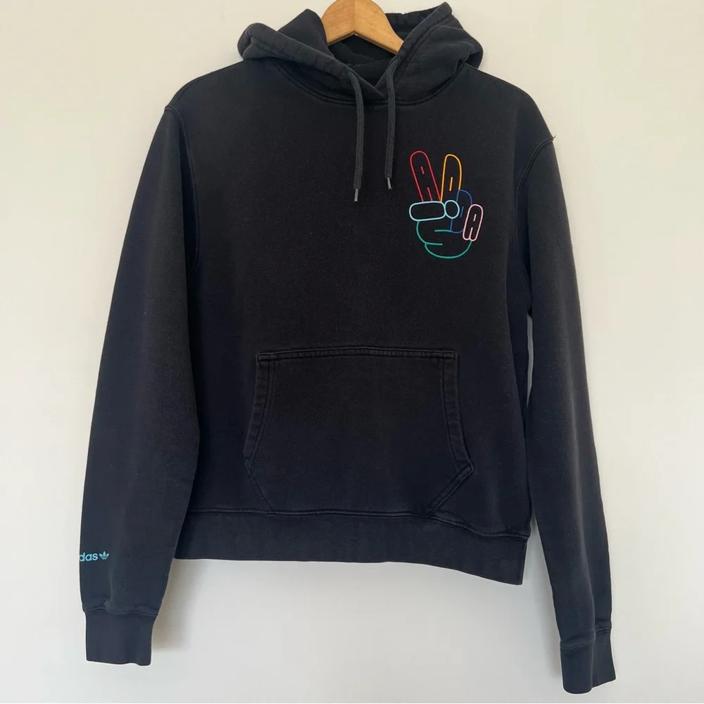 Adidas Originals Peace Sign Black Hoodie